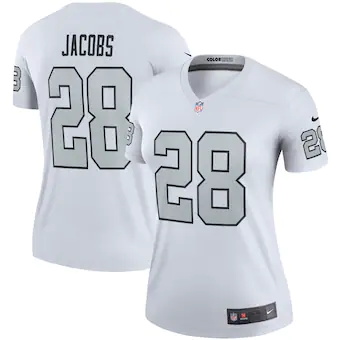 womens nike josh jacobs white las vegas raiders color rush 